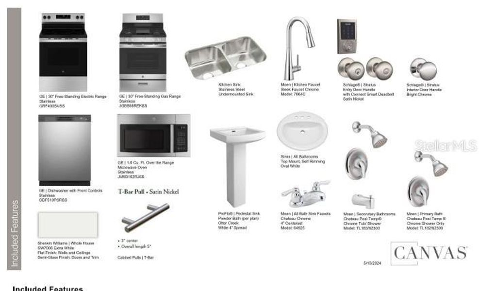 Sample of building materials used in homes in Waterstone, Groveland (Image 21).