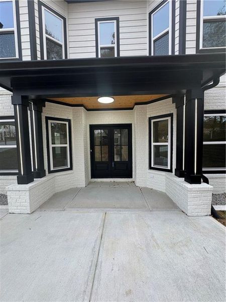 Exterior details and patio area of a home in , Lithonia (Image 33).