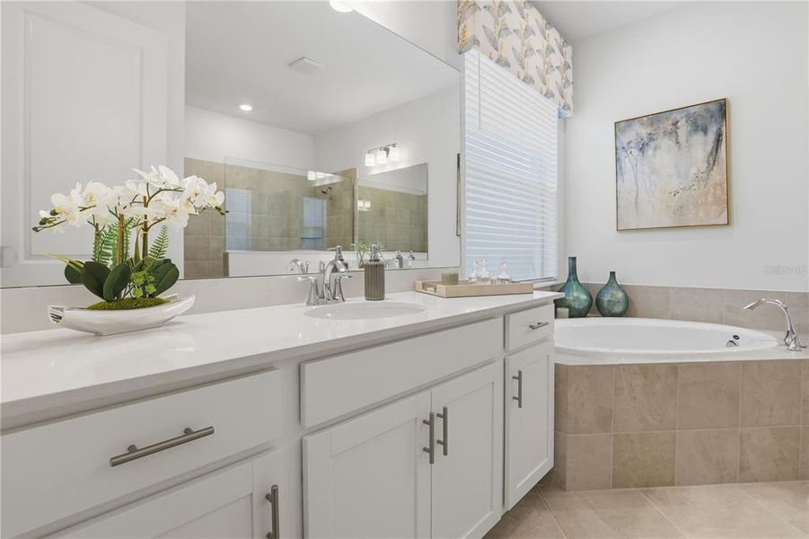 Furnished interior view inside a new home in Wellen Park Golf & Country Club, Venice (Image 4).