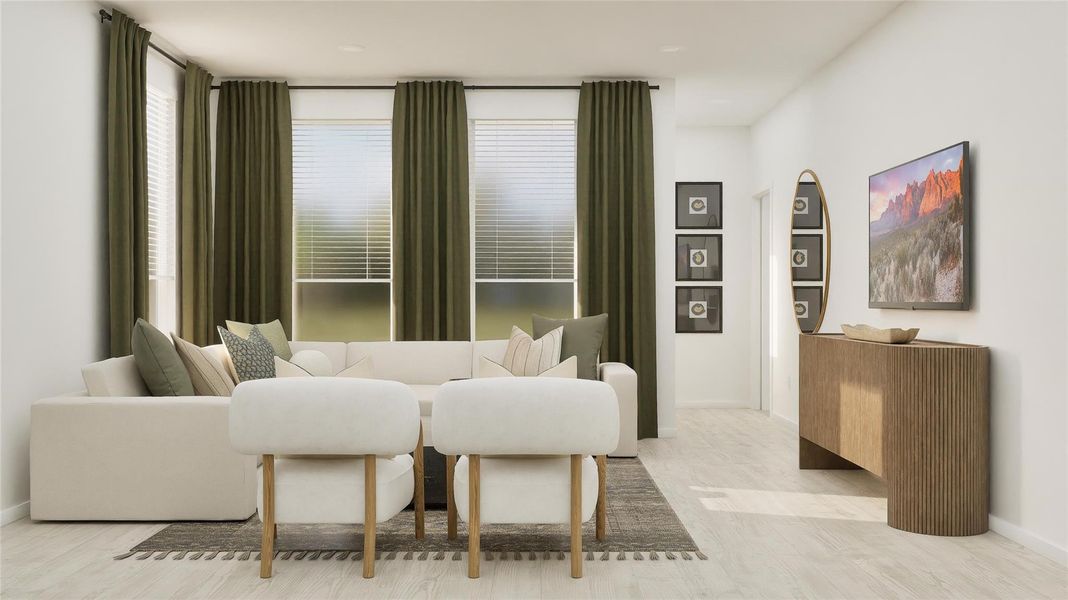 Furnished interior view inside a new home in Synova, Crosby (Image 16).