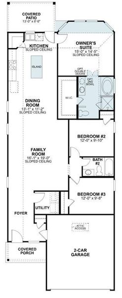 2D floor plan layout of this home in Magnolia Ridge, Magnolia, TX (Image 4).