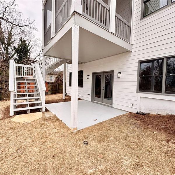 Exterior details and patio area of a home in , Atlanta (Image 30).