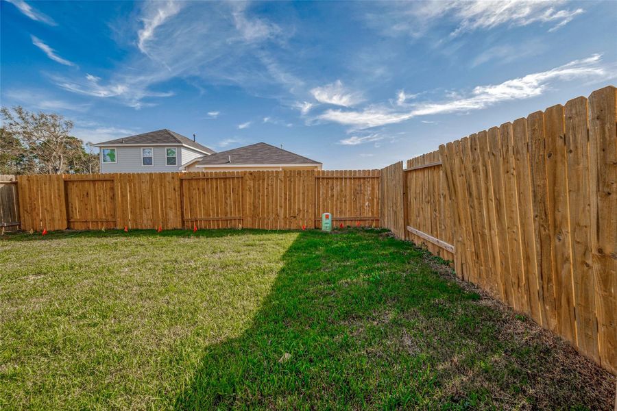 Exterior details and patio area of a home in Mill Creek Trails, Magnolia (Image 24).