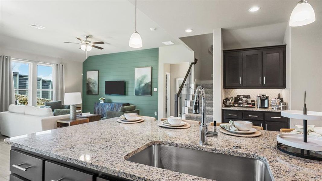 Furnished interior view inside a new home in Treeline, Justin (Image 6).