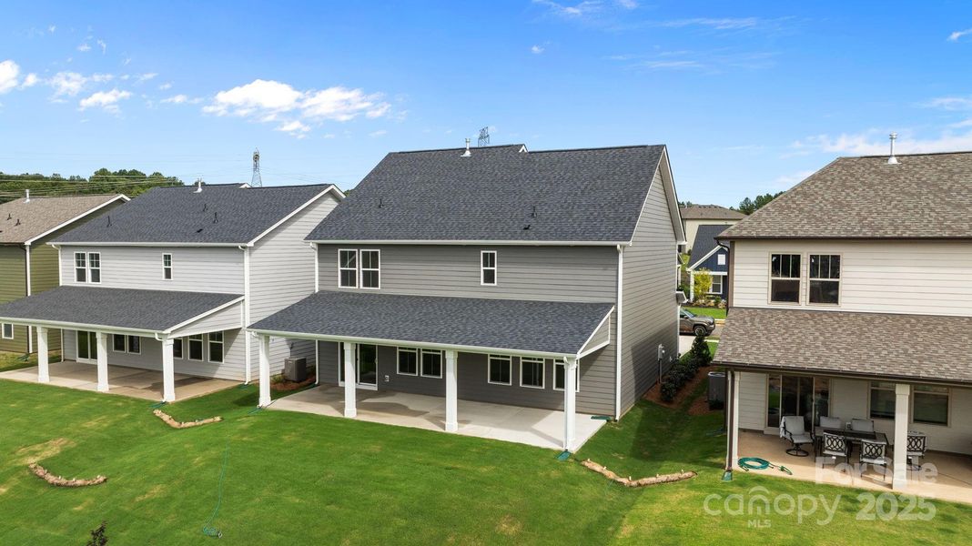 Front exterior of a new home in Lakeside Glen, York, SC, highlighting curb appeal (Image 21).