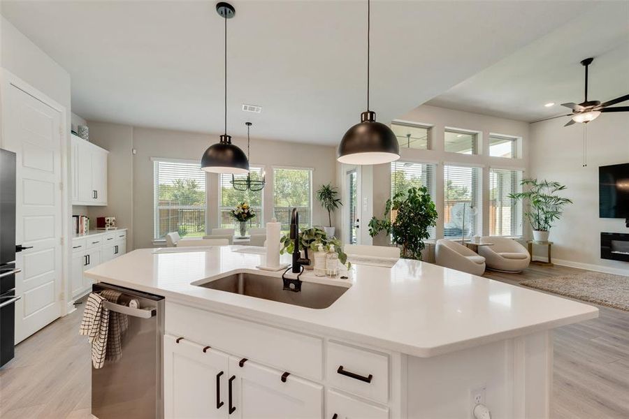 Furnished interior view inside a new home in , Arlington (Image 33).