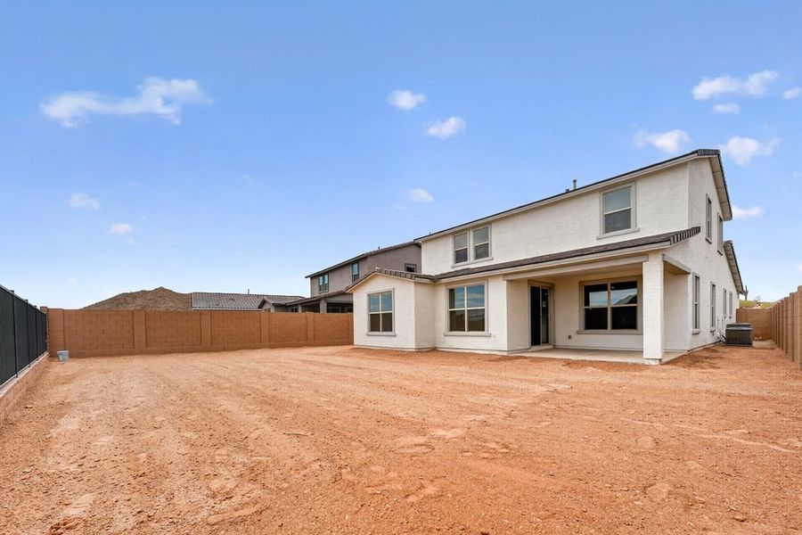 Exterior details and patio area of a home in Ladera Trails, Queen Creek (Image 2). Exterior details and patio area of a home in Ladera Trails, Queen Creek (Image 2).