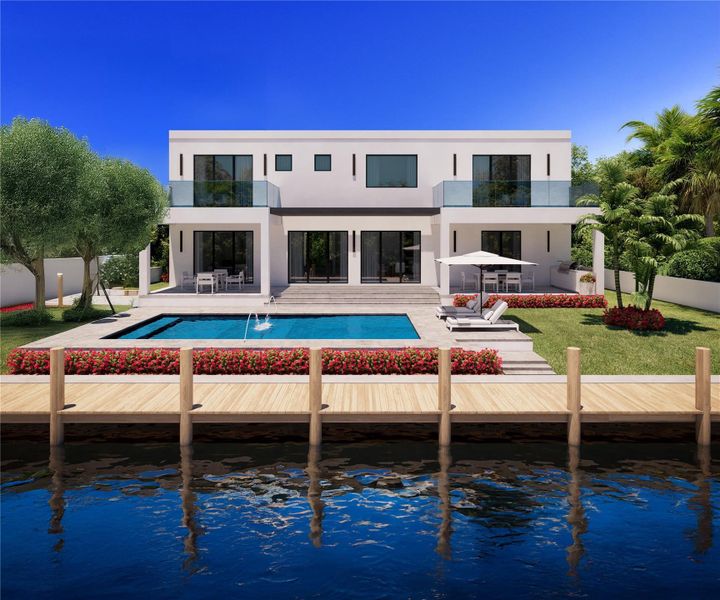 Exterior details and patio area of a home in , Fort Lauderdale (Image 4).