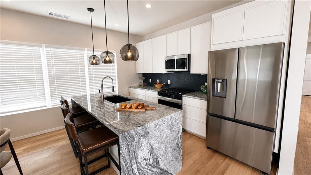 Furnished interior view inside a new home in , Atlanta (Image 9).