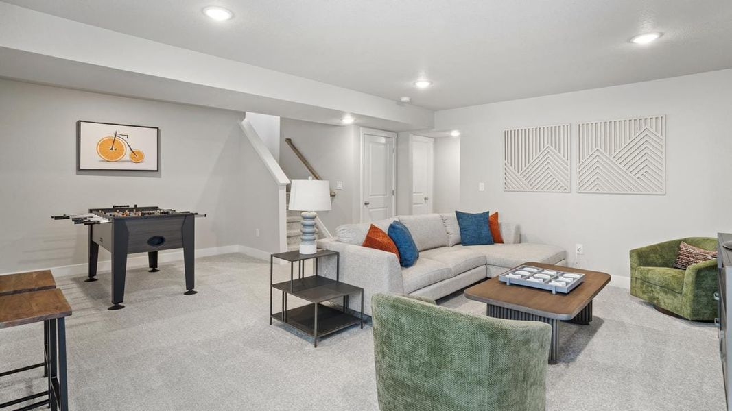Representative furnished interior of a home built from the Elm by View Homes in Aspen Ranch, Fountain (Image 26).