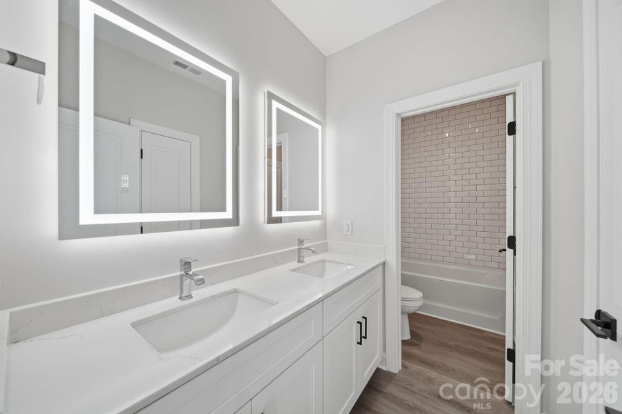 Furnished interior view inside a new home in , Charlotte (Image 31).