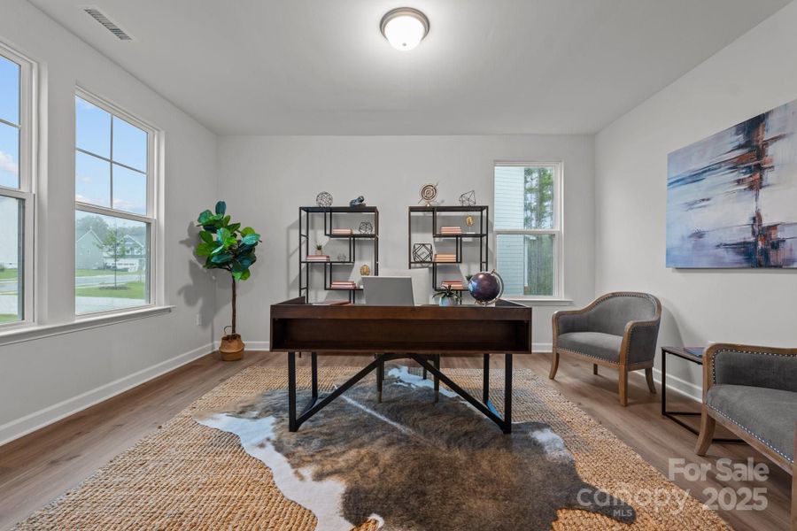 Furnished interior view inside a new home in Enclave at Belmont, Belmont (Image 12).