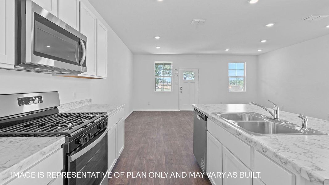 Furnished interior view inside a new home in Valverde, Bastrop (Image 7).