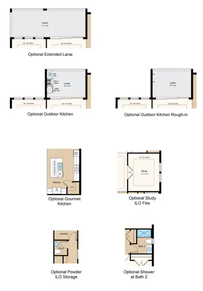 2D floor plan layout of this home in Skye Ranch Community Group Page, Sarasota, FL (Image 6).