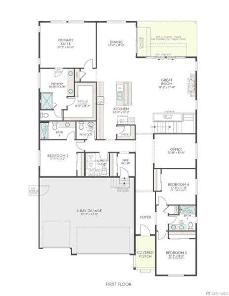2D floor plan layout of this home in Ensemble at The Aurora Highlands, Aurora, CO (Image 2). 2D floor plan layout of this home in Ensemble at The Aurora Highlands, Aurora, CO (Image 2).