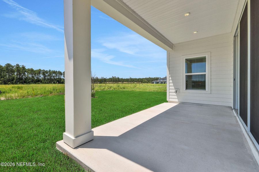 Exterior details and patio area of a home in Brook Forest, St. Augustine (Image 33).