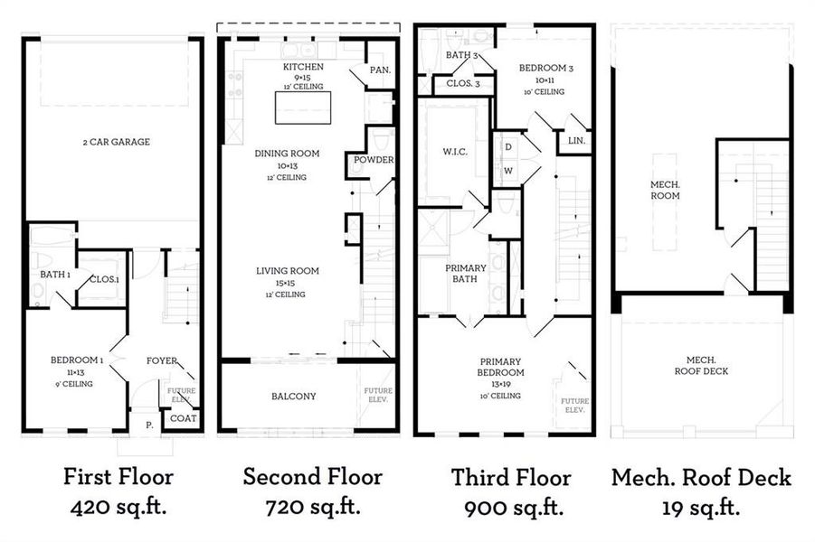 2D floor plan layout of this home in , Dallas, TX (Image 4).