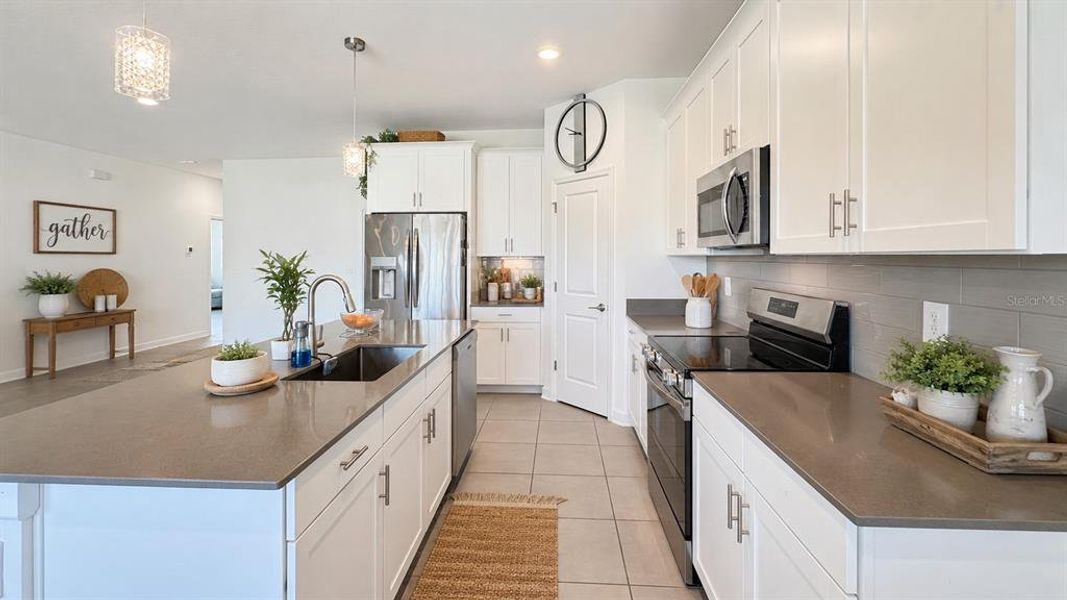Furnished interior view inside a new home in , Davenport (Image 10).