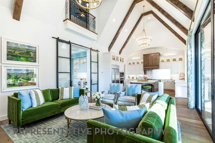 Furnished interior view inside a new home in Wildflower Ranch, Dish (Image 6).