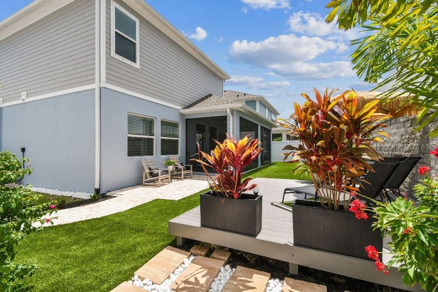 Front exterior of a new home in , Tarpon Springs, FL, highlighting curb appeal (Image 22).