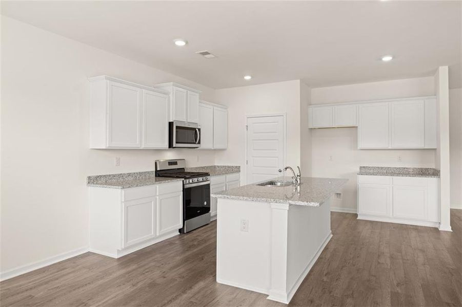 Furnished interior view inside a new home in Preserve at Dove Creek, Statham (Image 8).