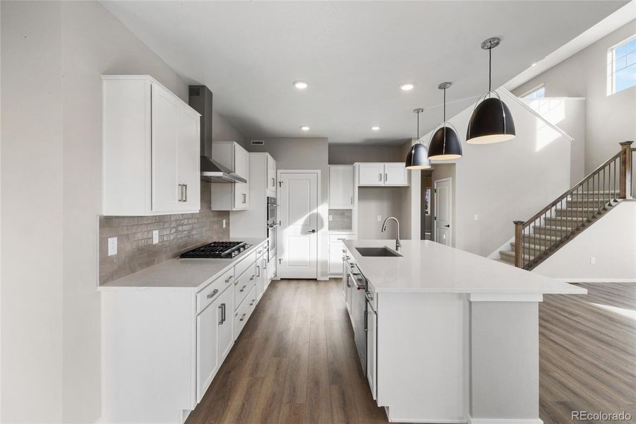 Furnished interior view inside a new home in Harvest Crossing, Aurora (Image 7).