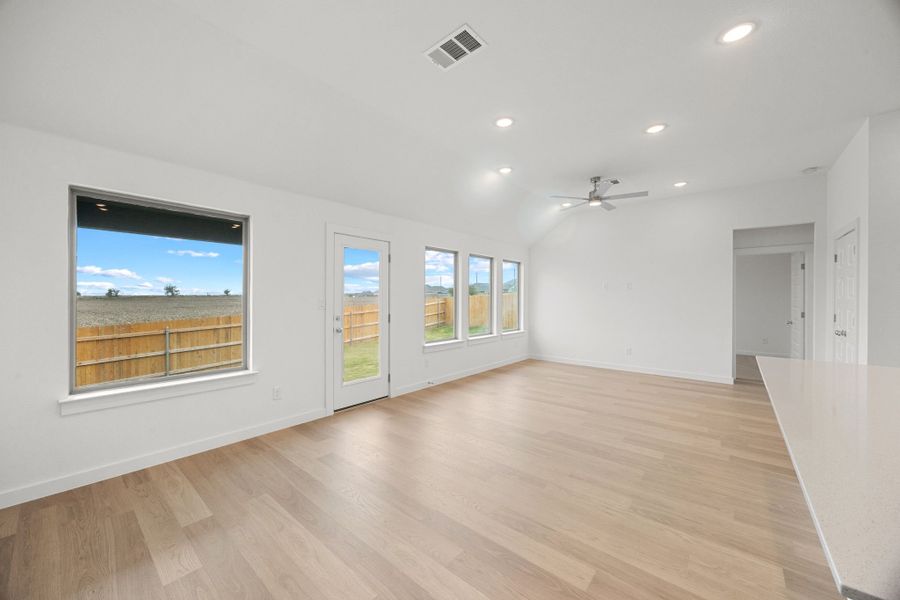 Representative unfurnished interior of a home built from the Brazos | Prairie Winds by Trophy Signature Homes in Prairie Winds, Hutto (Image 16).