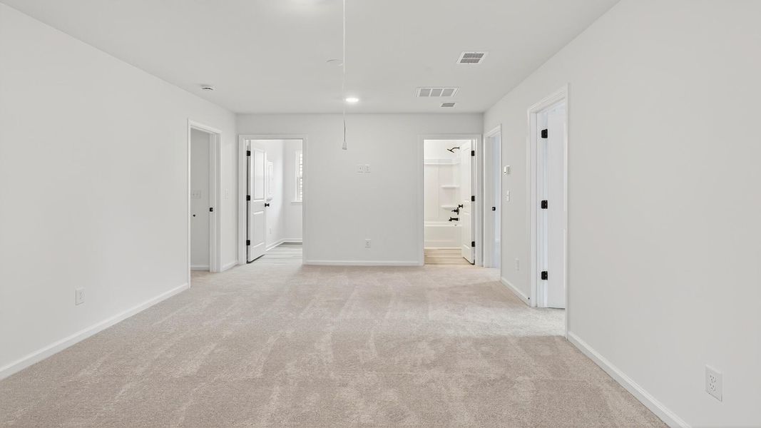 Spacious, unfurnished interior of a new home in Creekside at Andrews, Summerville (Image 22). Spacious, unfurnished interior of a new home in Creekside at Andrews, Summerville (Image 22).