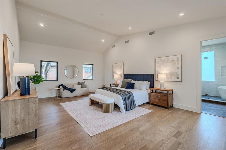 Furnished interior view inside a new home in , Dallas (Image 33).