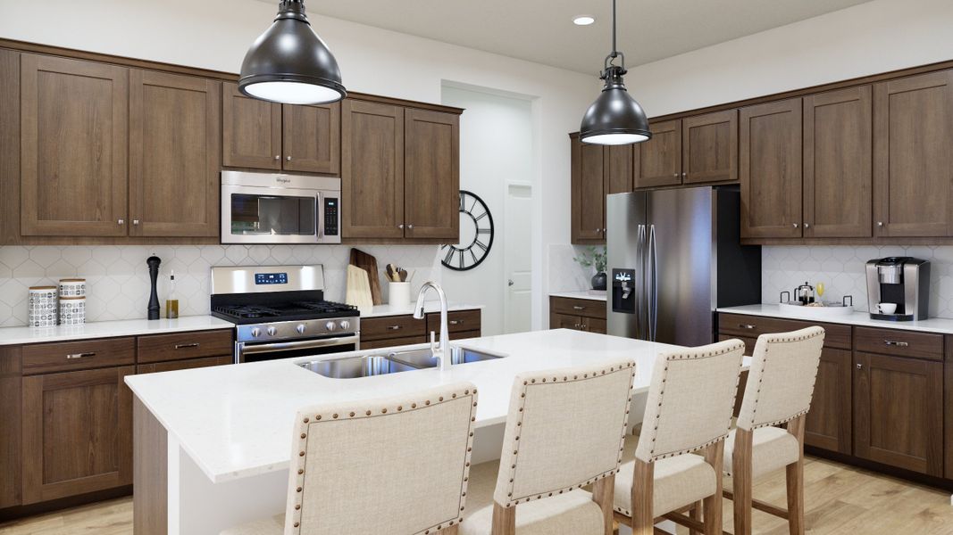 Furnished interior view inside a new home in The Estates Collection at Talon Pointe, Thornton (Image 10). Furnished interior view inside a new home in The Estates Collection at Talon Pointe, Thornton (Image 10).