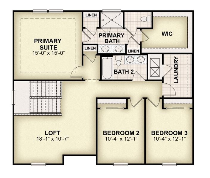 2D floor plan layout for the Key Largo by Rockwell Homes in Grassmere, Zellwood, FL (Image 5). 2D floor plan layout for the Key Largo by Rockwell Homes in Grassmere, Zellwood, FL (Image 5).