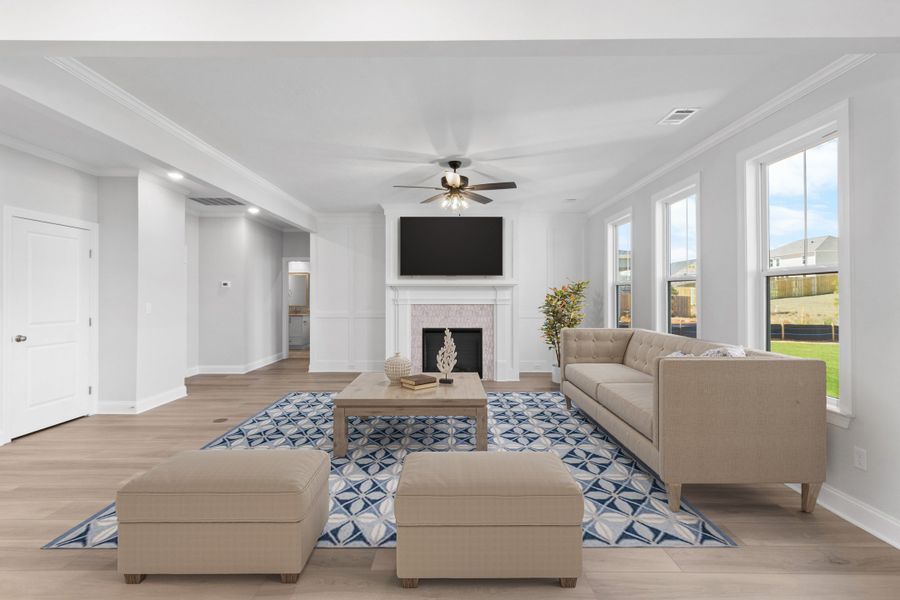 Living Room | 264 Prominence Drive, Mill Creek Plan by Ivey Homes Living Room | 264 Prominence Drive, Mill Creek Plan by Ivey Homes