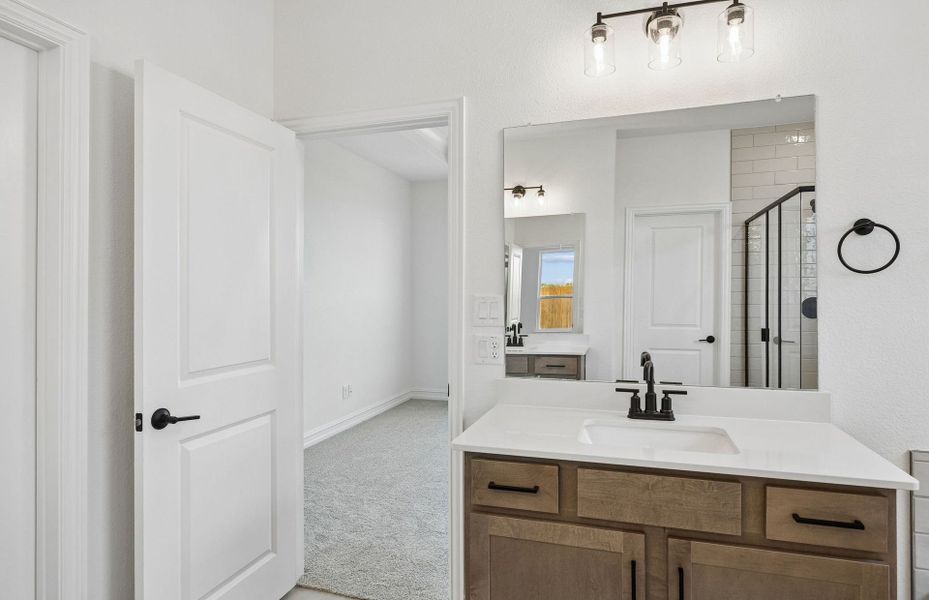 Furnished interior view inside a new home in Whitewing Trails, Princeton (Image 9).