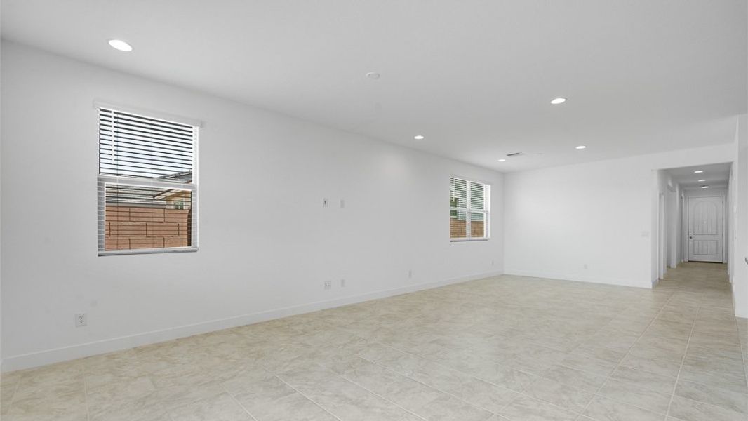 Representative unfurnished interior of a home built from the Sandstone by Taylor Morrison in Combs Ranch Discovery Collection, San Tan Valley (Image 16). Representative unfurnished interior of a home built from the Sandstone by Taylor Morrison in Combs Ranch Discovery Collection, San Tan Valley (Image 16).