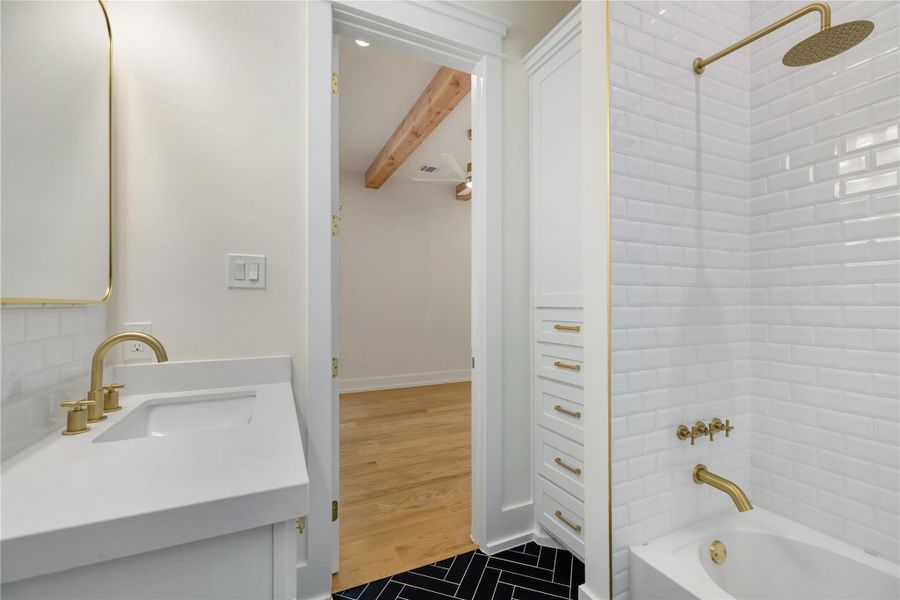 Furnished interior view inside a new home in , Houston (Image 44).