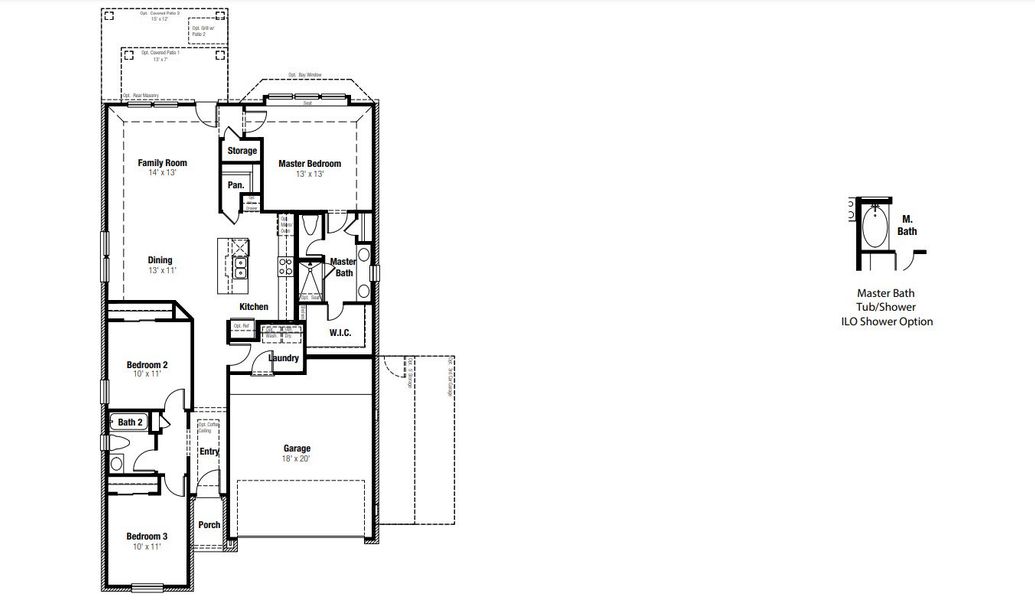 2D floor plan layout for the Kingsbury by Scott Felder Homes in Mayfair, New Braunfels, TX (Image 3). 2D floor plan layout for the Kingsbury by Scott Felder Homes in Mayfair, New Braunfels, TX (Image 3).