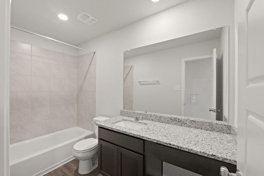 Furnished interior view inside a new home in Bammel Oaks, Houston (Image 7). Furnished interior view inside a new home in Bammel Oaks, Houston (Image 7).