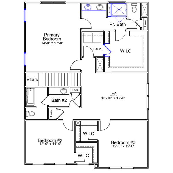 2D floor plan layout of this home in Ellington, Elgin, SC (Image 3). 2D floor plan layout of this home in Ellington, Elgin, SC (Image 3).
