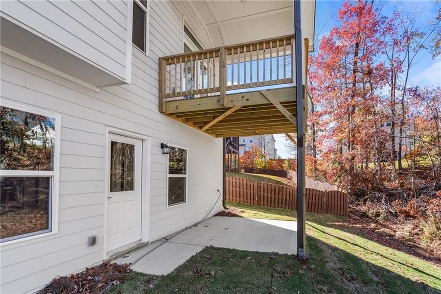 Front exterior of a new home in Riverwood, Dallas, GA, highlighting curb appeal (Image 54).