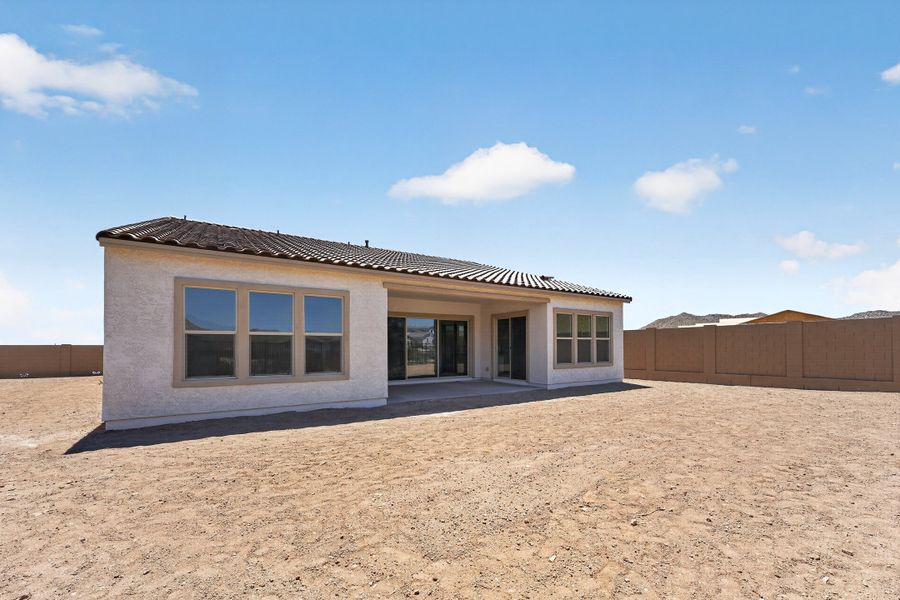 Exterior details and patio area of a home in Ladera Trails, Queen Creek (Image 2). Exterior details and patio area of a home in Ladera Trails, Queen Creek (Image 2).