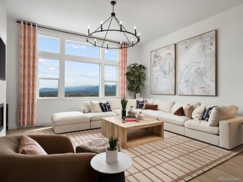 Furnished interior view inside a new home in Jackson Creek, Monument (Image 35).