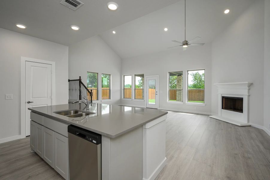 Representative furnished interior of a home built from the Seabrook by Stonehollow Homes in Heritage Grove, Blue Ridge (Image 6).