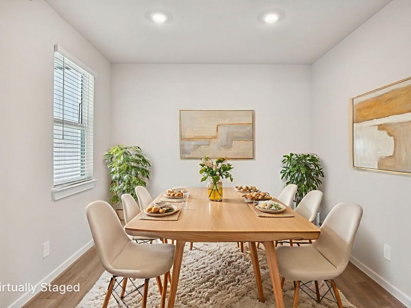 Furnished interior view inside a new home in Spring Brook Village - City Series, Houston (Image 4).