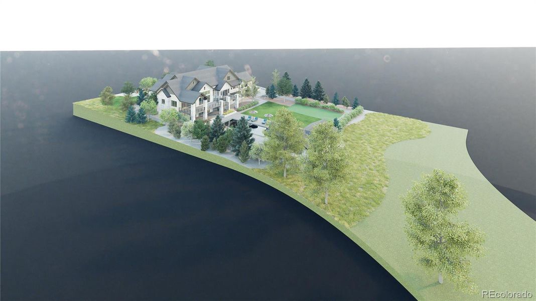 Draft of a landscaped property - not included in sale but can be added to Draft of a landscaped property - not included in sale but can be added to