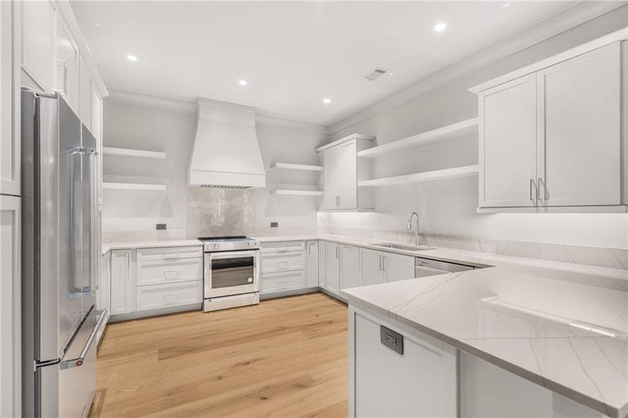 Furnished interior view inside a new home in , Flowery Branch (Image 58).
