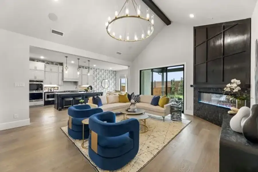 Furnished interior view inside a new home in Rio Vista at Kelly Ranch, Aledo (Image 7).