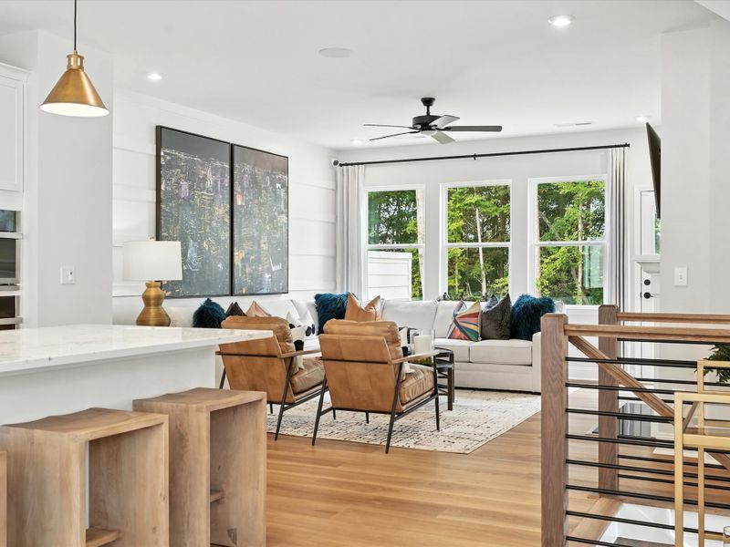 Furnished interior view inside a new home in Archer Row, Charlotte (Image 6). Furnished interior view inside a new home in Archer Row, Charlotte (Image 6).