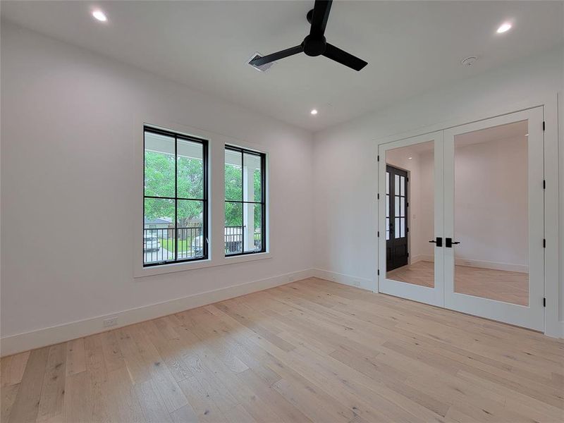 First floor Study overlooks the front lawn and is easily accessed via the home's foyer.