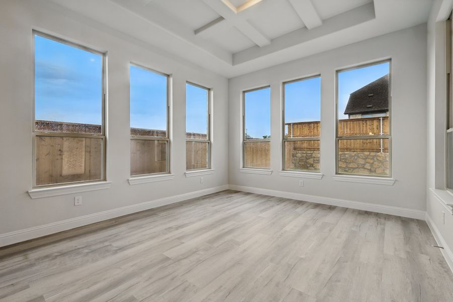 Representative unfurnished interior of a home built from the Classic Series - Princeton by DRB Homes in Oaks at San Gabriel, Georgetown (Image 20). Representative unfurnished interior of a home built from the Classic Series - Princeton by DRB Homes in Oaks at San Gabriel, Georgetown (Image 20).