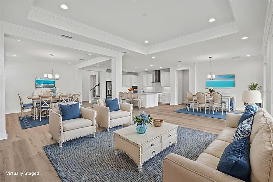 Furnished interior view inside a new home in Cassata Lakes, Nokomis (Image 7). Furnished interior view inside a new home in Cassata Lakes, Nokomis (Image 7).